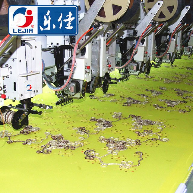 High Speed 10 Heads Computerized Embroidery Machine, Flat/Coiling/Taping Mixed Embroidery Machine With Cheap Price