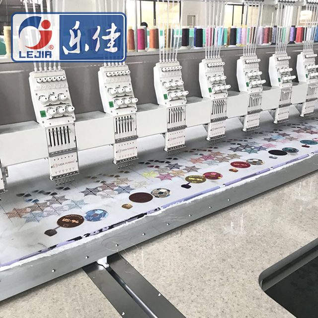 6 Colors 27 Heads Flat High Speed Embroidery Machine With D56 Computer, Leading enterprise of Chinese Embroidery Machine Industry