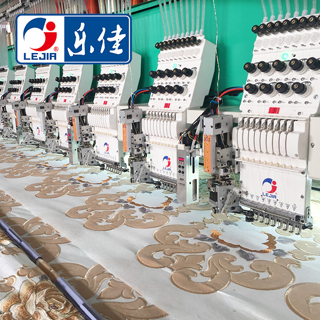 9 Colors 24 Heads Flat High Speed With Easy Cording Device Embroidery Machine, Leading enterprise of Chinese Embroidery Machine 