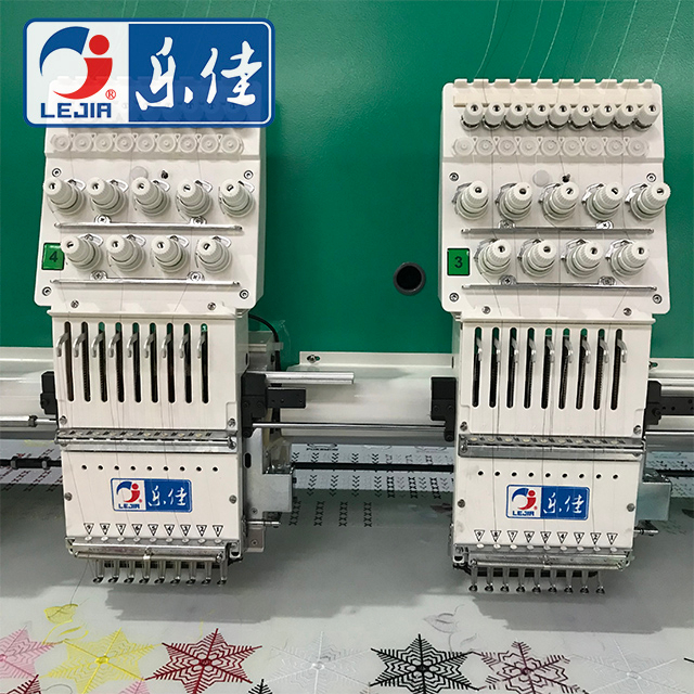 Lejia 9 Color 25 Heads High Speed Computerized Flat Embroidery Machine, Best Chinese Embroidery Machine Supplier