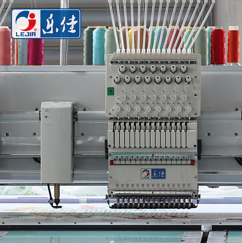 Lejia 2 Heads Chenille/aari High Speed Embroidery Machine for India Market