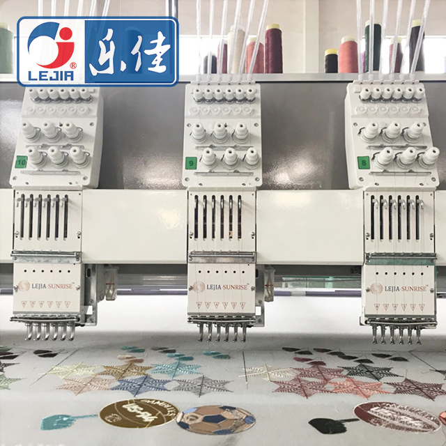 6 Colors 15 Heads Flat High Speed Embroidery Machine With D56 Computer, Leading enterprise of Chinese Embroidery Machine Industry