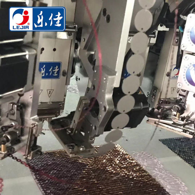 Lejia computerized super multi heads Sequin Embroidery Machine, Best Chinese Embroidery Machine Supplier