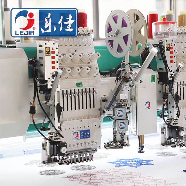 9 Needles Flat Embroidery Machine With Chenille And Twin Sequin Easy Cording Device, High Quality Embroidery Machine Supplier