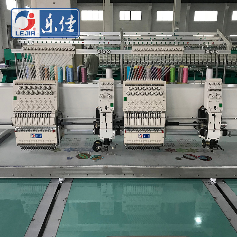 Lejia 12 Needles 2 Heads Coiling Computer Embroidery Machine