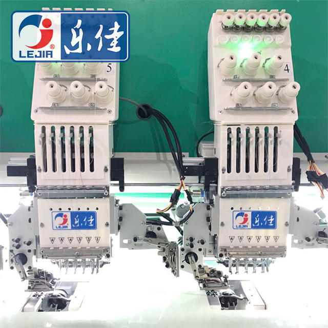 Lejia 6 Needle 42 Heads Embroidery Machine With Double Sequin Device, Best Chinese Embroidery Machine Manufacturer