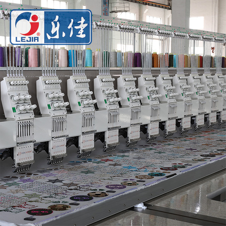 Lejia 6 Color Computerized Multi Heads Embroidery Machine, Best Chinese Embroidery Machine Manufacturer