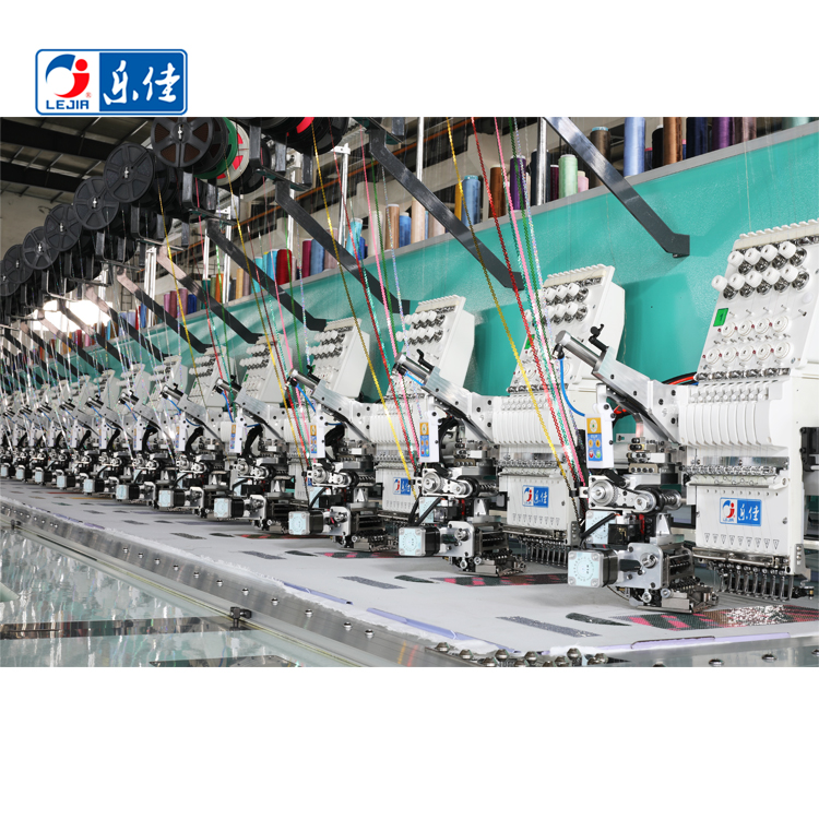 Lejia High Quality High Speed Embroidery Machine with 6 Sequin Device